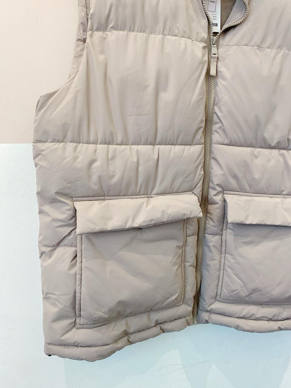 Colete nylon bege New Garments G