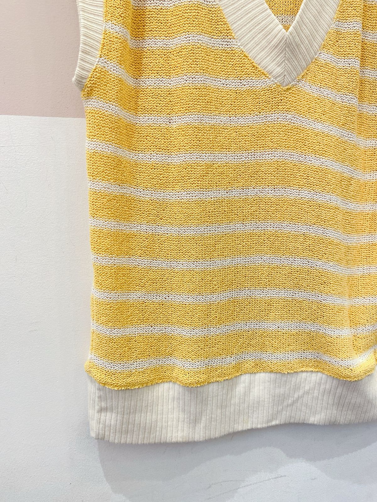 Colete tricot amarelo Zara P
