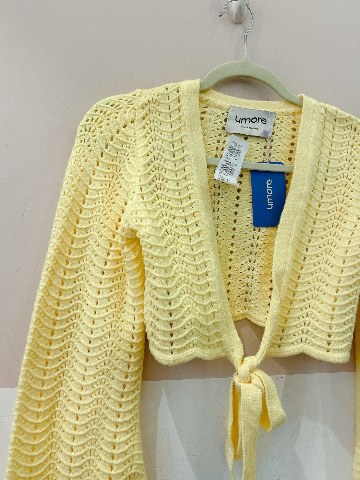 Cropped tricot amarelo Umore PP