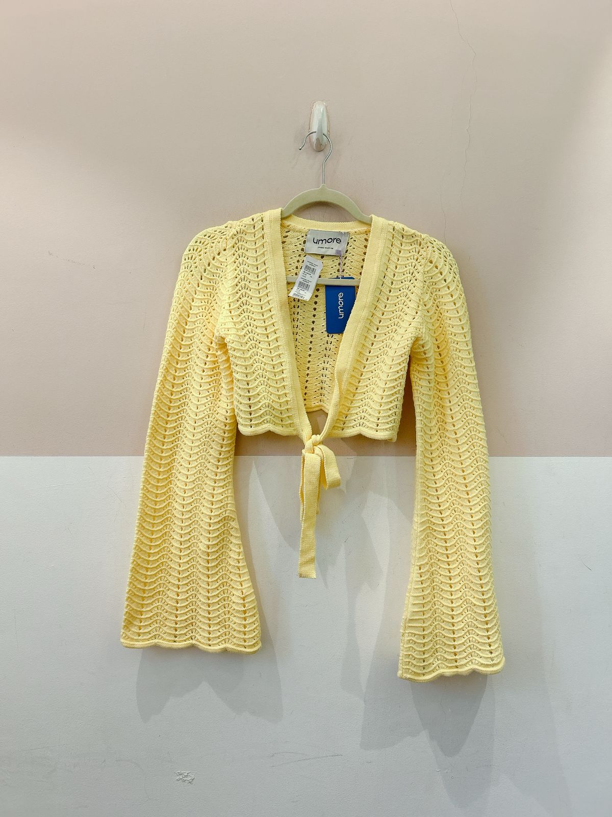 Cropped tricot amarelo Umore PP