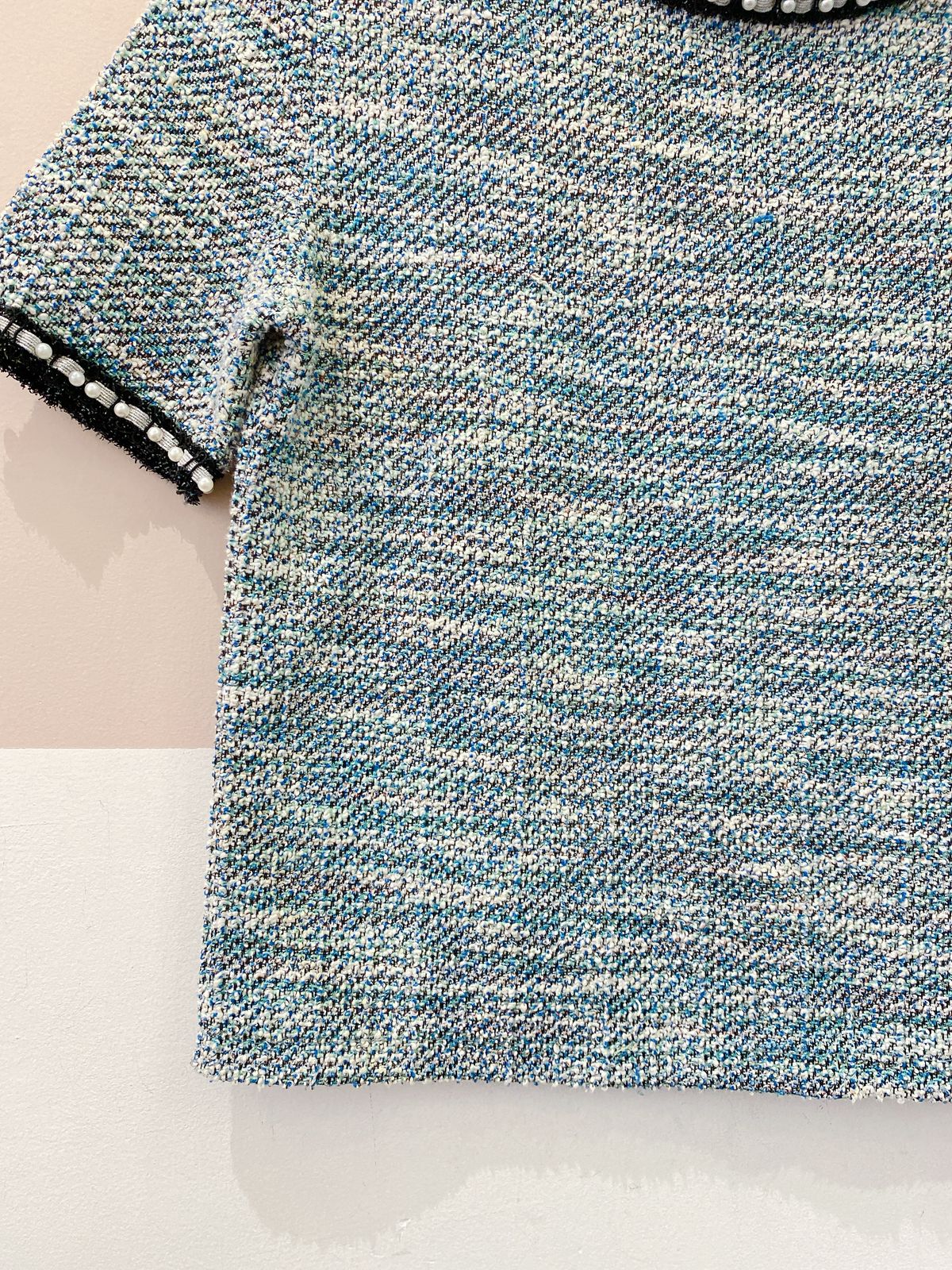Blusa tweed azul Zara P