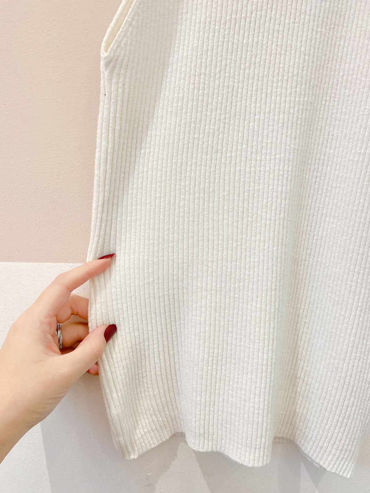 Blusa tricot branca Iorane P