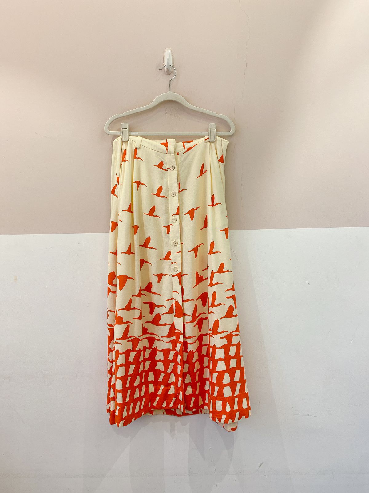 Saia estampa passáros Dress To M