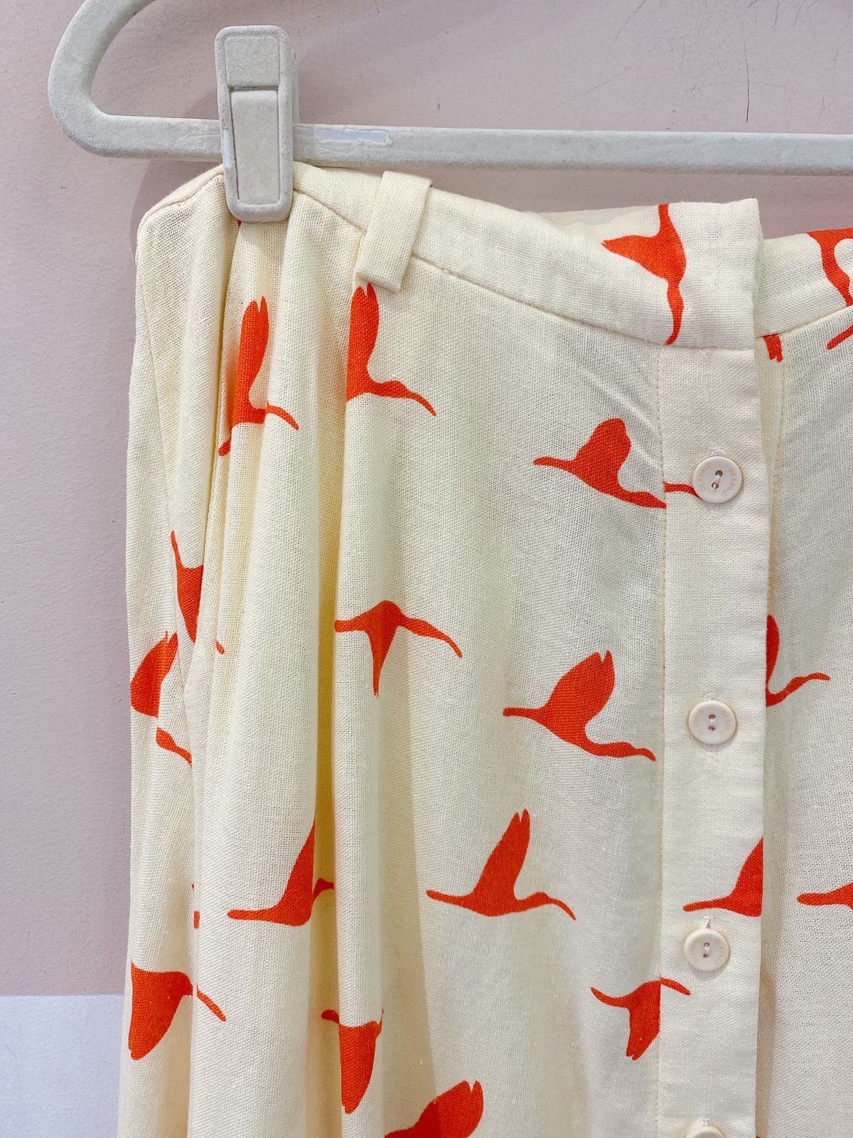 Saia estampa passáros Dress To M