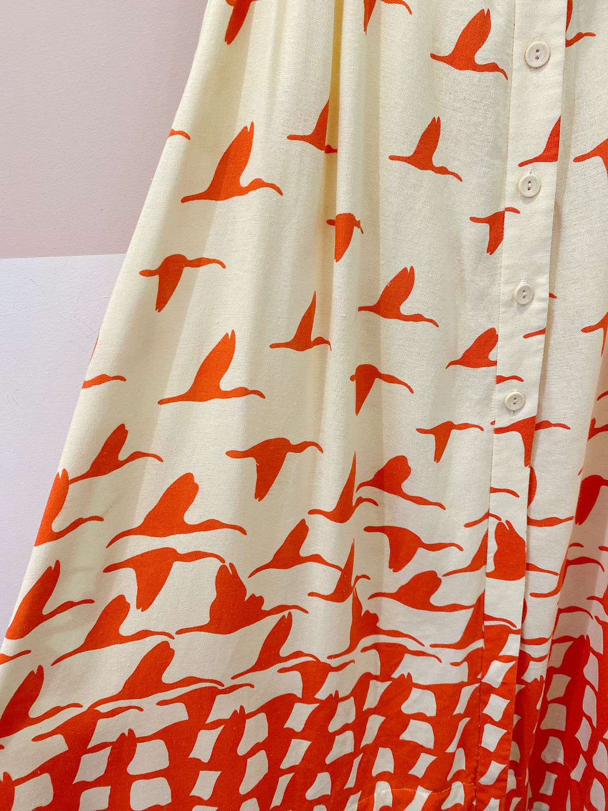 Saia estampa passáros Dress To M
