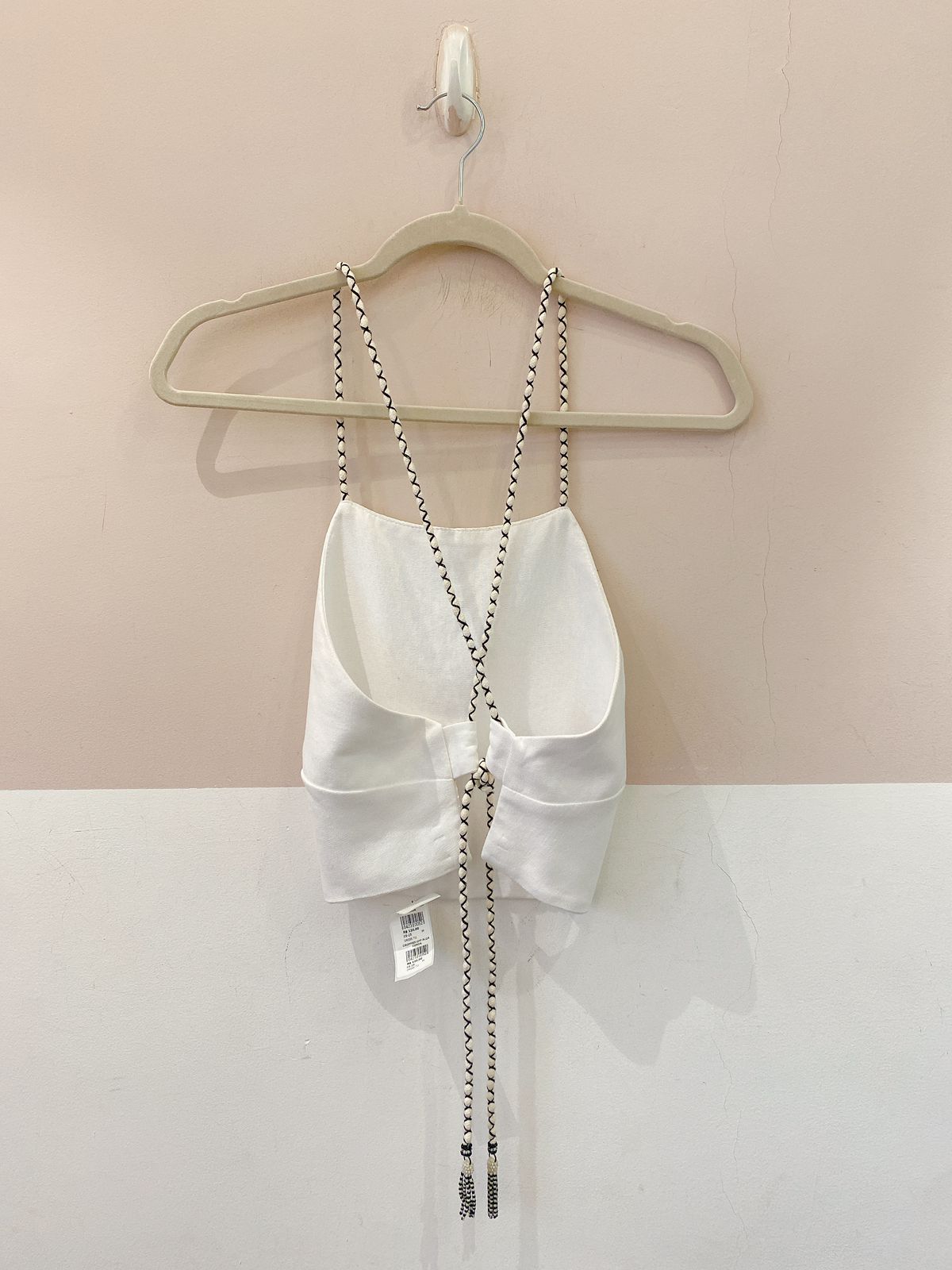Cropped off alça corda Dress To M