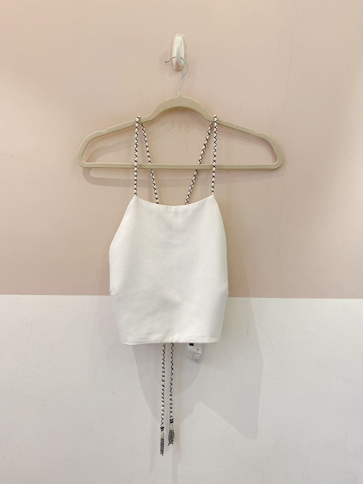Cropped off alça corda Dress To M