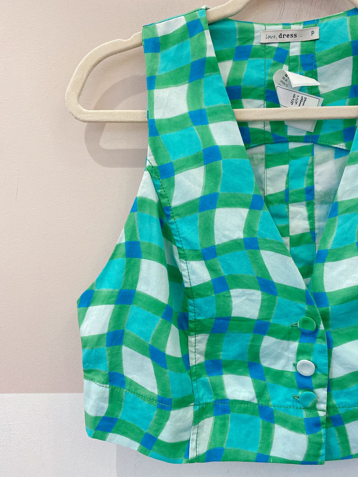 Colete verde e azul Dress To P